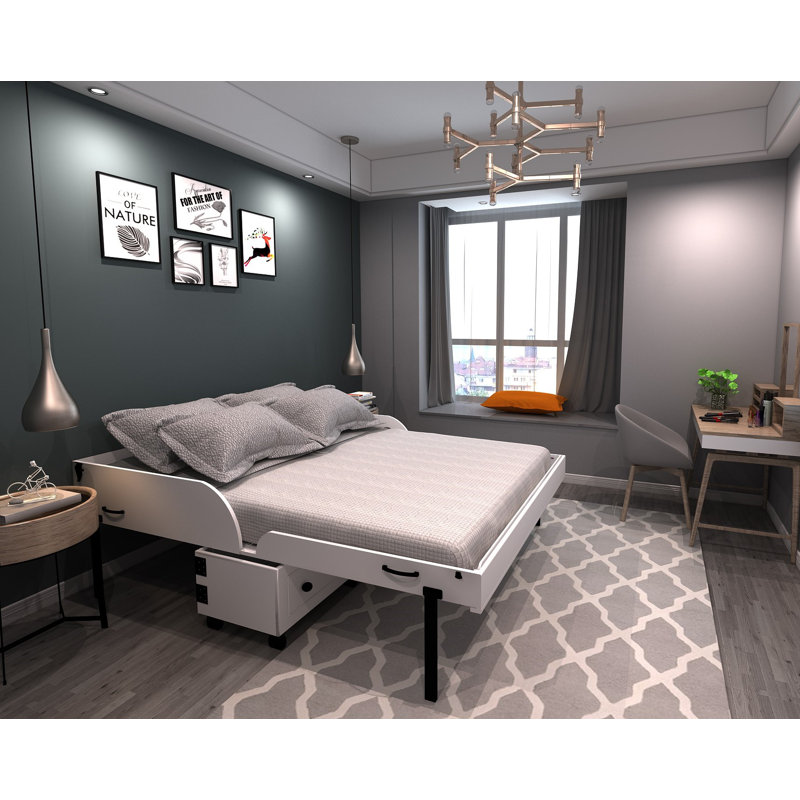 Bivens Rolling Cabinet Bed The Twillery Co. Color White